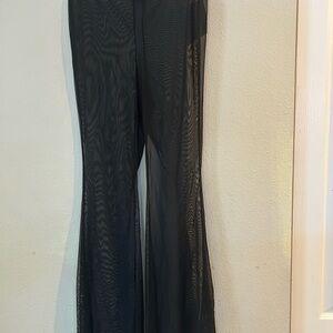 Sheer swimwear coverup pants